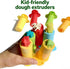 MAGIKON 5-Piece Set Dough & Clay Tool - Dough Extruders for Home, Classroom or Group Play | Kids Art Gift