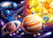 100 Piece Solar System Space Kids Jigsaw Puzzles for Ages 4-10 - Educational Science Toys