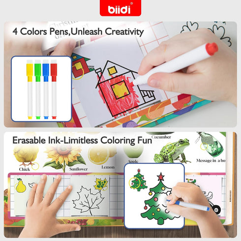 3+ Zone,4 Pens,600+Sound Interactive Talking Activity Book,English Word Sound Book for Kid Age Year Old,Sensory Autism
