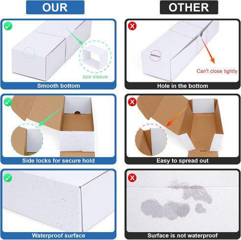 Trading Card Storage Box with Dividers, Cardboard Organizer Box for Baseball, Sports, Game Collection, Pack of 3