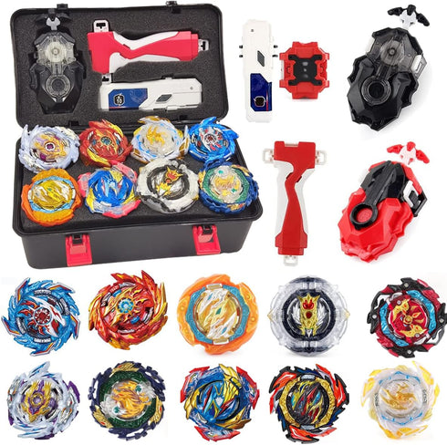 Bey Battling Top Burst Gyros Toy Set - Gift for Children Boys Ages 6-12+, Combat Battling Game with 10 Burst Spinning