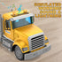 DOWELLIN 22" Transports Trucks Kids Toys, Large Semi Truck Toy Carrier and Excavator Truck with Sound&Light,Friction