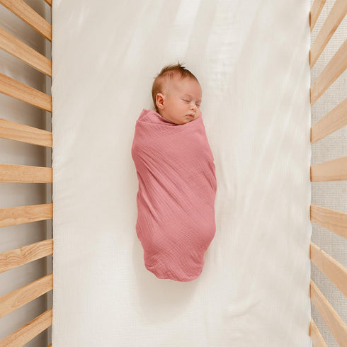 Pack 3 2-Pack Comfy Cubs Muslin Swaddle Blankets of and Hooded Baby Towel Bundled