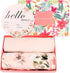 Set Galabloomer Receiving Blanket Headband Flower Print Baby Swaddle Blankets Vintage Rose