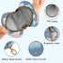 Cloud Round Pacifier Storage Case with Zipper, Portable Pacifier Case for Travel, Diaper Bag & Purse, Pacifier