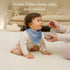 6-Pack PurComfy SuperSoft Baby Bibs, Premium Bamboo Bandana Drool Bibs for Infant Boys & Girls, Adjustable Snap Bibs