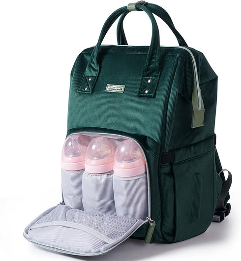 Backpack 13 SUNVENO Diaper Bag Large Capacity Baby Bag with USB Charging Changing Pad Waterproof Travel Nappy Bag