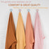 Meracorallo Muslin Swaddle Blanket – Silky Soft Receiving Blanket for Baby Boys and Girls, 47 x 47 inches