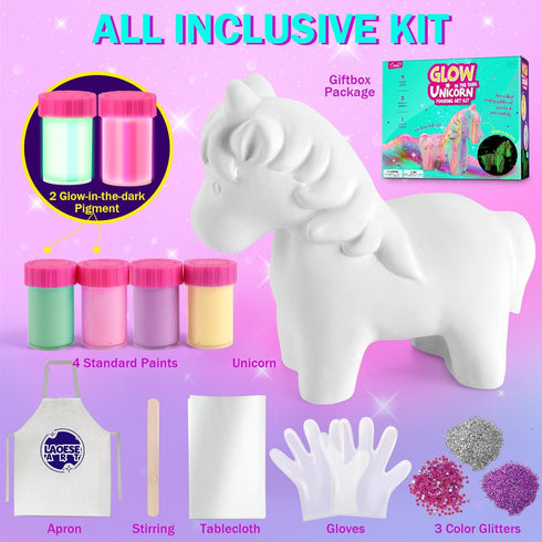 6-12, 4 5 6 7 8 9 10 11 12+ LAOESE Unicorns Paint Pouring Art Kit - DIY Craft for Kids Age Arts and Crafts Kit