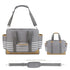 WTWU Large Capacity Sturdy Canvas Mom Bag Ergonomic Handle Strollers Hook for Traveling Parents and Caring Essential