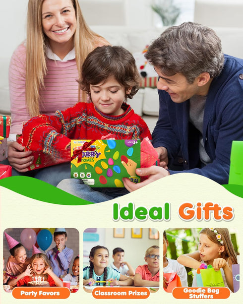 24 Pack Fidget Toys Sensory Stone for Kids: Textured Worry Stones for Adults - Bulk Fidgets for Classroom Prizes Gooide