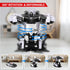 Transform RC Cars for Boys 4-12 - 2.4Ghz 1:18 Scale Remote Control Car Transforming Robot Toy Gifts for Boys 3-5, White
