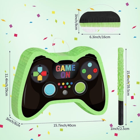 Video Game Controller Pinata- Game Party Supplies Set for Kids Boy Birthday Pinata Theme Party Decorations Video Game Party Favors Carnival Game Decorations