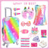 23 18 Inch Set K.T. Fancy Pcs American Doll Clothes & Accessories, Cute Doll Suitcase with Sequined Dress, Sunglasses
