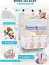 Hanging Diaper Caddy Organizer, Spacious Baby Diaper Organizer for Changing Table, Playpen/Wall - Holds 90+ Diapers