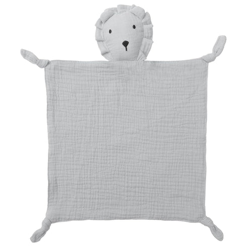 Newborn Baby Loveys Security Blanket - Muslin Soft & Breathable Organic Cotton Lion Lovies for Boys Girls Unisex