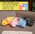 FRANKIEZHOU Realistic Axolotl Plush Toy, 19” Long Grey Lifelike Stuffed Animal, Soft Axolotl Plushie Toys for Kids Gifts