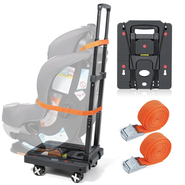 Orzbow Car Seat Dolly for Airport, Folding Car Seat Travel Cart with