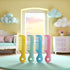 Tustao Pack 4 Of Round Tip Bristles Baby Cute Comb Baby Grooming For Sensitive Scalp Skin, for Nursery Newborn Infant