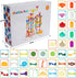 166 Set 3 4 5 6 7 8 9 10 11 12 pcs Marble Run, Upgraded Marbles Run Kit for Kids STEM Toys with Glow Marbles, Beginner