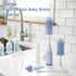 Swishine Set, Baby Bottle Brush Innovative Press-to-Spin Brush Cleaner - Includes Silicone Bottle Brush, Nipple Brush
