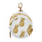 Pineapples Round Pacifier Storage Case with Zipper, Portable Pacifier Case for Travel,