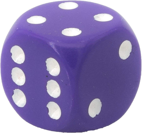 Chessex CHX25607 Opaque Dice - 12D6 Purple/White