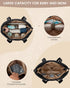 15.6inch LOVEVOOK Diaper Bag Tote, Puffer Baby Diaper Bag Waterproof Travel Diaper Tote with Changing Pad Pacifier Case