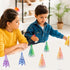 9 Packs Toy,3D Impossible Cone,Spiral Cone Fidget Toy Impossible Pyramid Passthrough Printed Spiral Cone Fidget