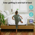 35.7" NUTIKAS Baby Bed Rail Guard for Crib - Toddler Bed Rails for Twin,Full, Queen, Toddlers, Bunk Size Bed Swing Down