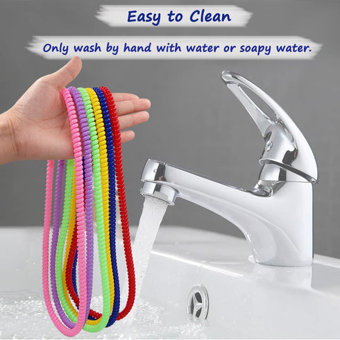 6 Pack (6) Sensory Chew Necklace for Boys and Girls, Stretch Chewing Necklaces for Kids with Autism ADHD SPD, Oral