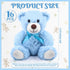 Jenaai 16 Pieces Stuffed Animals, 13.8 Inch Plush Bears with Bow for Baby Shower Wedding Christmas Birthday Favors