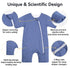 Exzzzllent 6-9 100% 2-Way Baby Transition Sleep Sack Months Cotton Warm Thick Transition Swaddles for Newborns Infant