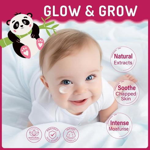 100ml/3.38oz Kids Face Cream, Baby Soothing Moisturizing Cream, Nourishing & Hydrating, Gentle Formula with Shea