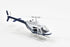 NewRay 206 1/34 Bell Helicopter Dark Blue and White Police Sky Pilot Series Diecast Model by New Ray