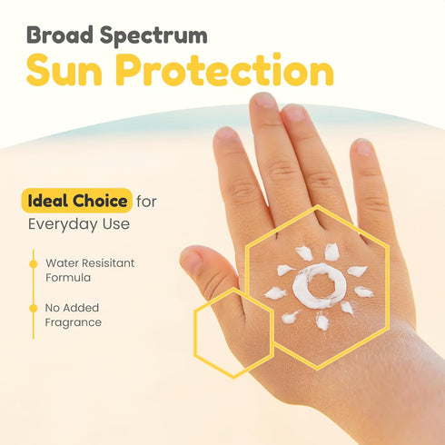 Mother Sparsh 50 Unscented Mineral Baby Sunscreen SPF - Safe Sun Protection by