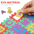 36Pcs Mini Number Alphabet,Toddle Alphabet Puzzle Table Mat for Learning, Baby Foam Play Mat for Early Childhood