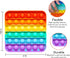 Push Pop Bubble Fidget Sensory Toy - for Autism, Stress, Anxiety Relief for Kids and Adults - Rainbow Square