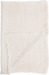Crane Baby Oatmeal Boho Knit Blanket, Soft Cotton Nursery and Stroller Blanket, 100% Cotton, 30" x 40"