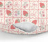 Summer Boho Strawberry Flowers Baby Nursing Pillow Covers for Girl Strawberries Pink Bows Checkerboard Nursing