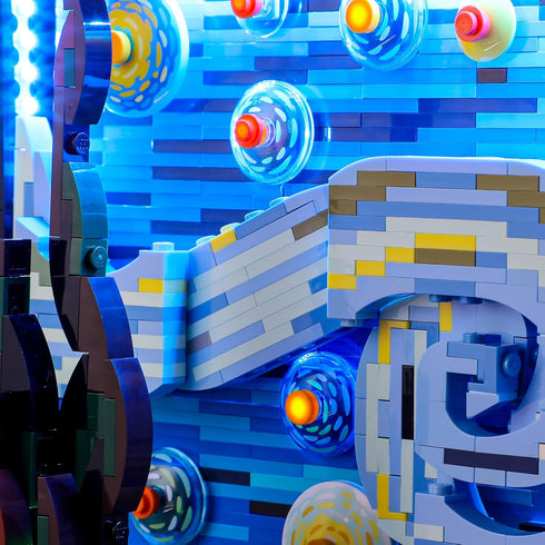 BRIKSMAX LED Lighting Kit for LEGO-21333 Vincent van Gogh, The Starry Night, Remote-Control Version
