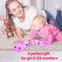 KMUYSL Baby Toys 0 to 12 Months, Musical Stuffed Animal Toys with Crinkle and Rattles for Newborns