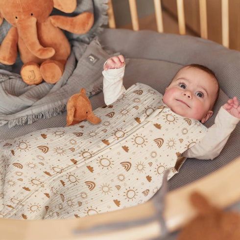 3-6 1.0 2 Pack 2-Way MEXXI Baby Sleep Sack Months TOG, Muslin Wearable Blanket, Baby Sleeping Bag with Zipper
