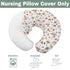 Watercolor Mushrooms Baby Nursing Pillow Covers for Boy Girl Mushrooms Leaves Nursing Slipcovers for Breastfeeding