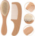 Set ibasenice Hair Brush with Soft Bristles and Comb Grooming Kit for Newborns Gentle Bath Brush for Delicate Scalp