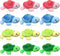 Sratte 12 Pcs Mini Turtle Stuffed Toy, Soft Small Sea Turtle Plush for Birthday Party Decorations, 3 Inch
