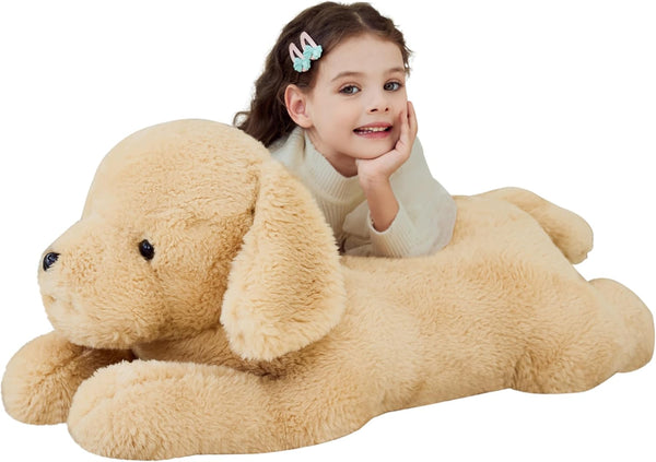 IKASA Giant Dog Labrador Stuffed Animal Plush Toy, 30" Jumbo Soft Fluffy Plushie, Gifts for Kids