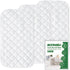 Diaper Changing Pad Liner Non-Slip, Waterproof Terry Mat, Quilted Absorbent Bassinet Liners, 3 Pack 13"x26" Reusable