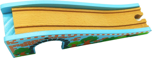 Wooden Train Lifting Bridge Accessory - Compatible with All Railway Tracks