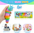 Cevioce Sensory Slug Fidget Toys, 1Pc Cute Autism Sensory Toy for Kids & Adults, Travel Toys for 1+ Year Old (Rainbow)